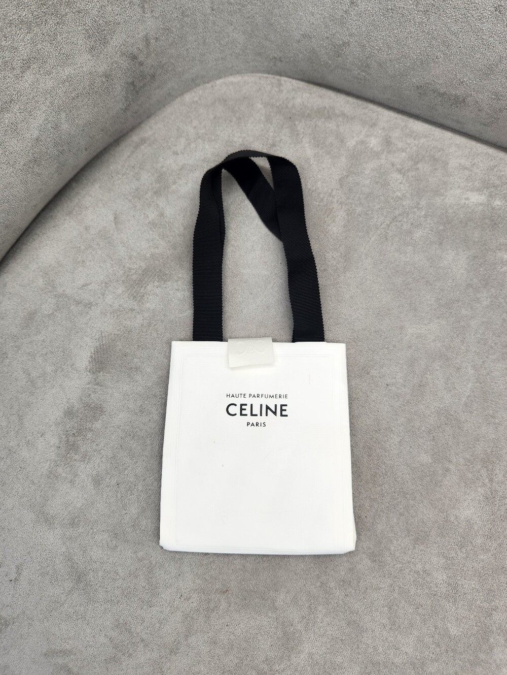 Celine Gift Paper Bag S White Logo Luxury
